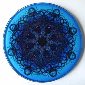 4 INCH
ROUND GLASS COASTER
BLUE 1